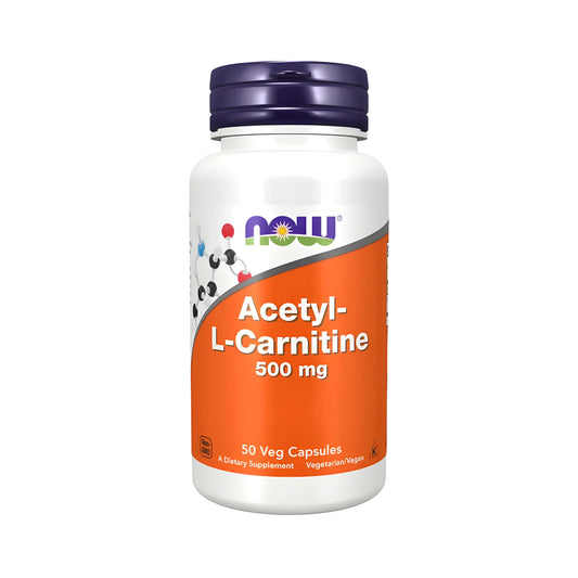 Acetyl-L-Carnitin ALCAR 500 mg von NOW Foods – hochwertige Kapseln mit Aminosäuren zur Unterstützung von Fokus, Konzentration, mentaler Leistungsfähigkeit und Energie im Alltag.