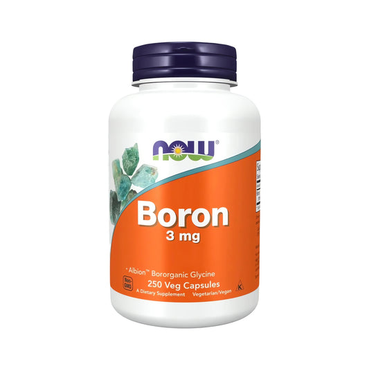 NOW Foods Bor Glycinat 3 mg online kaufen – vegane Bor Kapseln und hochwertiges Mineralstoff Supplement für Männer und Frauen, tägliche Borversorgung, Nahrungsergänzung und aktive Lebensweise.
