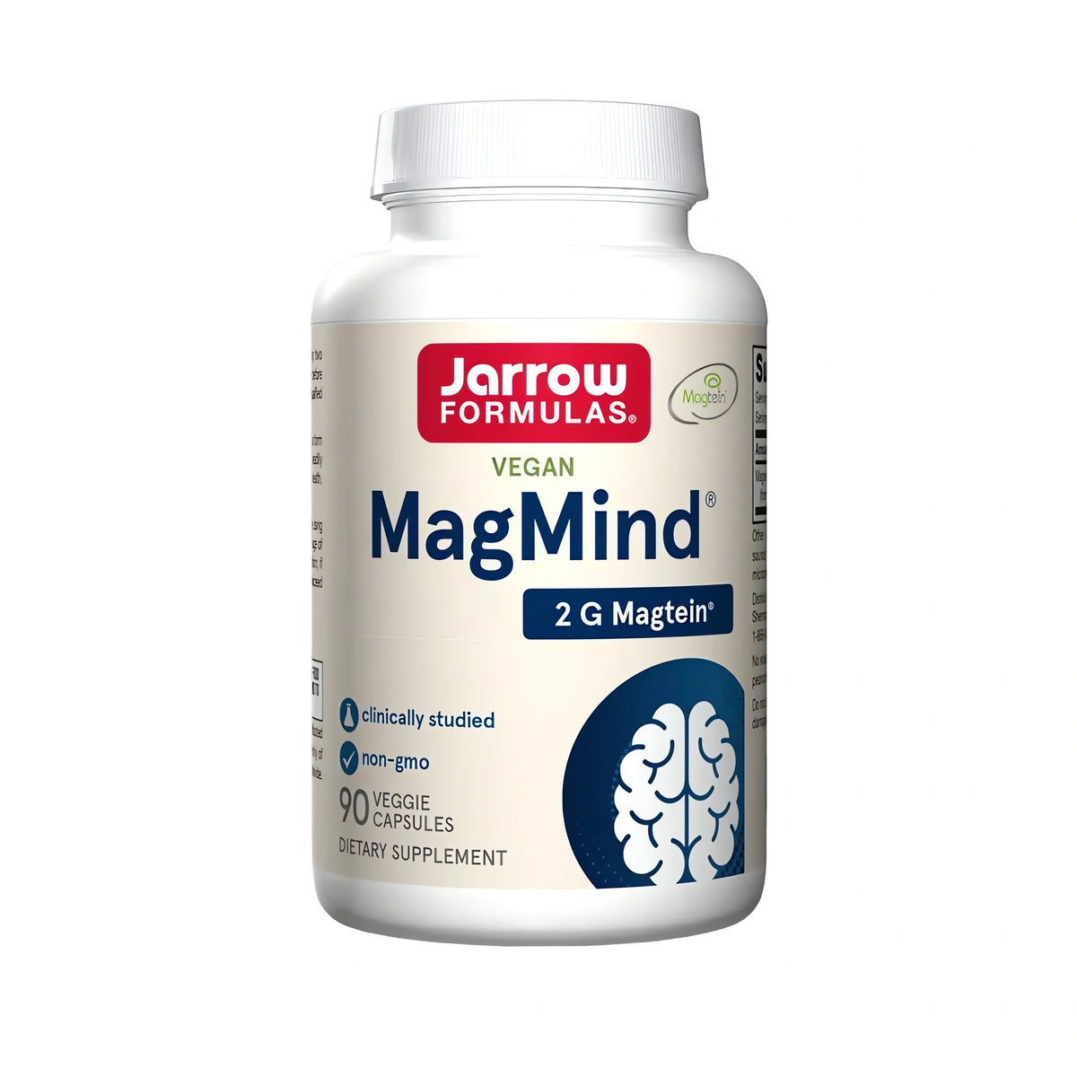 Jarrow Formulas MagMind® Magnesium L-Threonat kaufen – hochwertiges Magtein® Magnesium Supplement für Gehirn, Konzentration, Gedächtnis, Nervensystem, mentale Leistungsfähigkeit und tägliche Magnesiumversorgung.