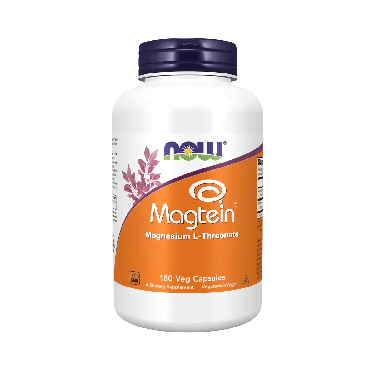 NOW Foods Magtein® Magnesium L-Threonat Kapseln – Premium Magnesium Nahrungsergänzung für Erwachsene, mit Magnesium zur Unterstützung der normalen Funktion des Nervensystems und der psychischen Funktion.