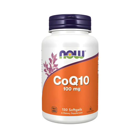 CoQ10 100 mg von NOW Foods – Coenzym Q10 Softgels, Q10 Nahrungsergänzungsmittel ohne Gluten und Milchprodukte, hochwertiges CoQ10 Supplement für Erwachsene