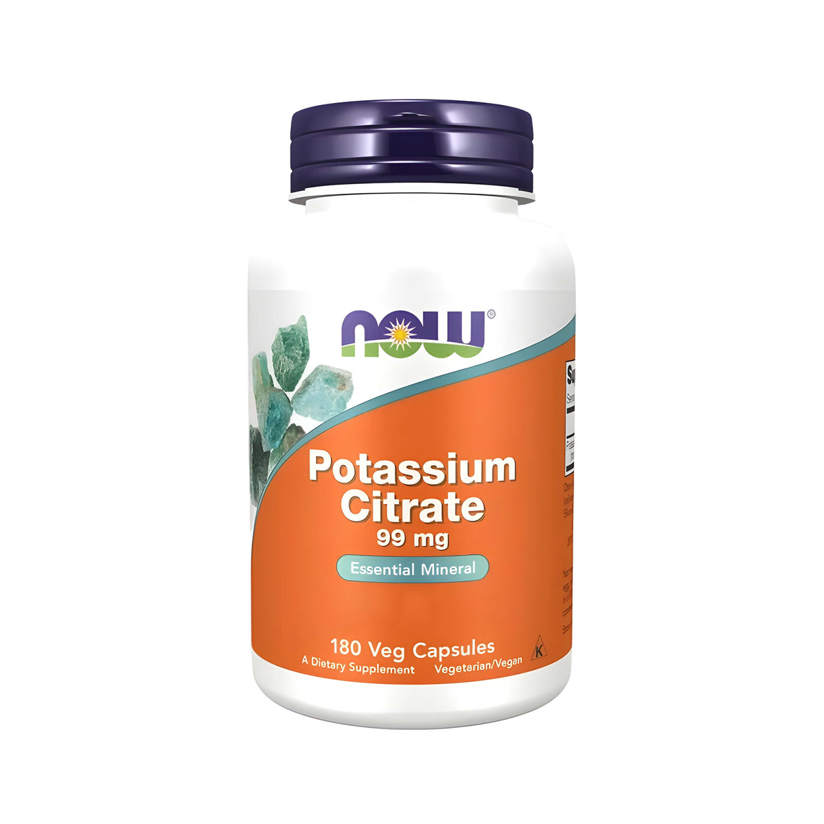 Potassium Citrate 99 mg NOW Foods – hochwertige Kaliumcitrat Kapseln, Kalium Supplement für Erwachsene, tägliche Kaliumzufuhr, Mineralstoffversorgung und Elektrolythaushalt