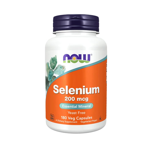 NOW Foods Selen 200 mcg Kapseln mit L-Selenomethionin kaufen – hochdosiertes Selen Supplement für Immunsystem, Schilddrüse, Zellschutz, Haare, Nägel, antioxidativen Schutz, vegane Premium Kapseln.