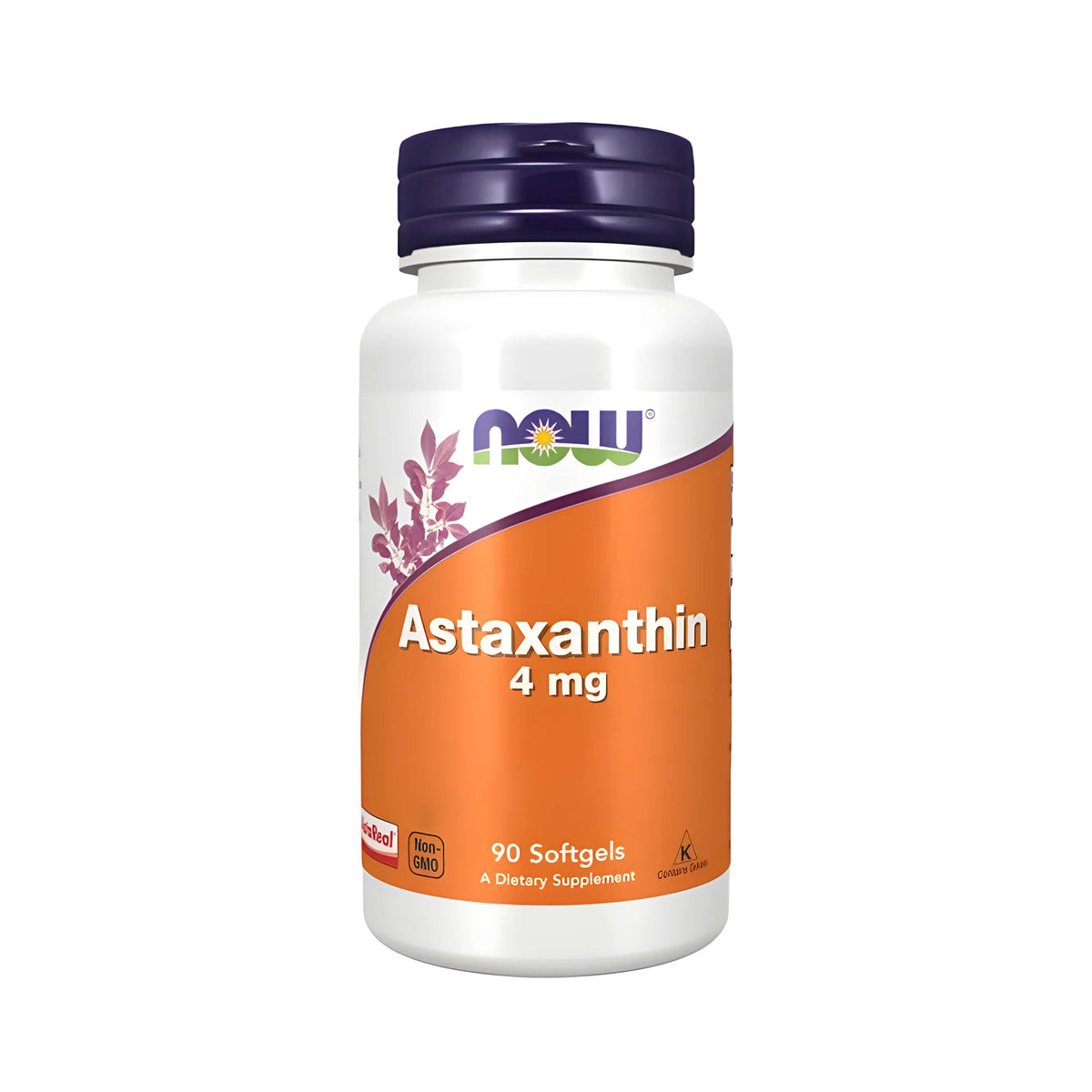 Natürliches Astaxanthin von NOW Foods mit 4 mg Zanthin® Astaxanthin, Algenquelle Haematococcus pluvialis, vegane Softgel Kapseln, Premium Carotinoid Nahrungsergänzung ohne künstliche Farbstoffe