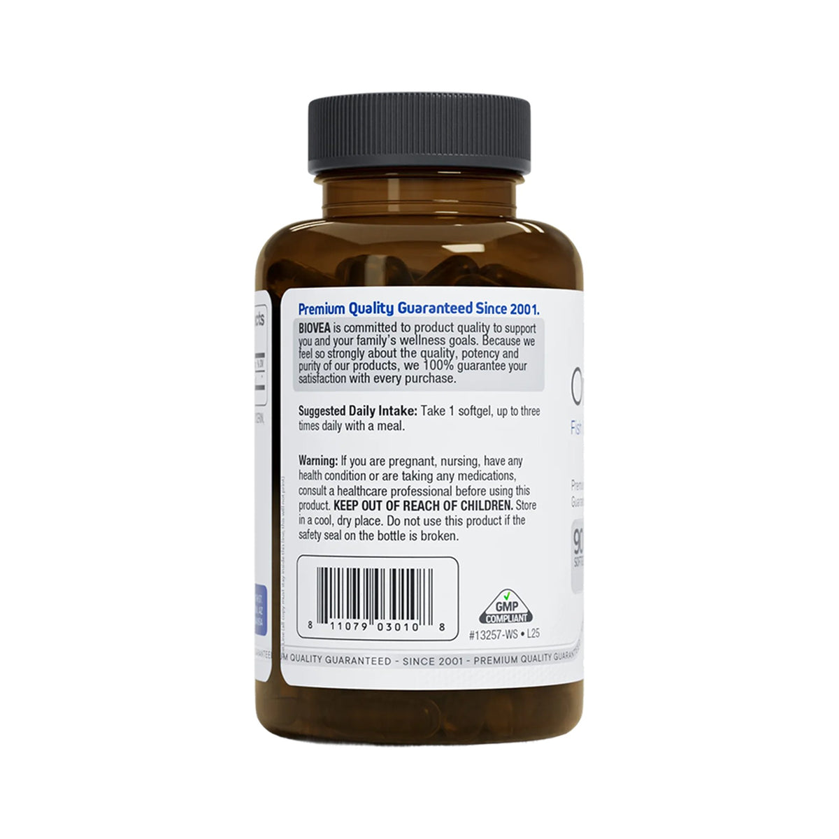 Omega-3 Fischöl 1000 mg 90 Softgels – Biovea | EPA & DHA aus Sardinen & Sardellen