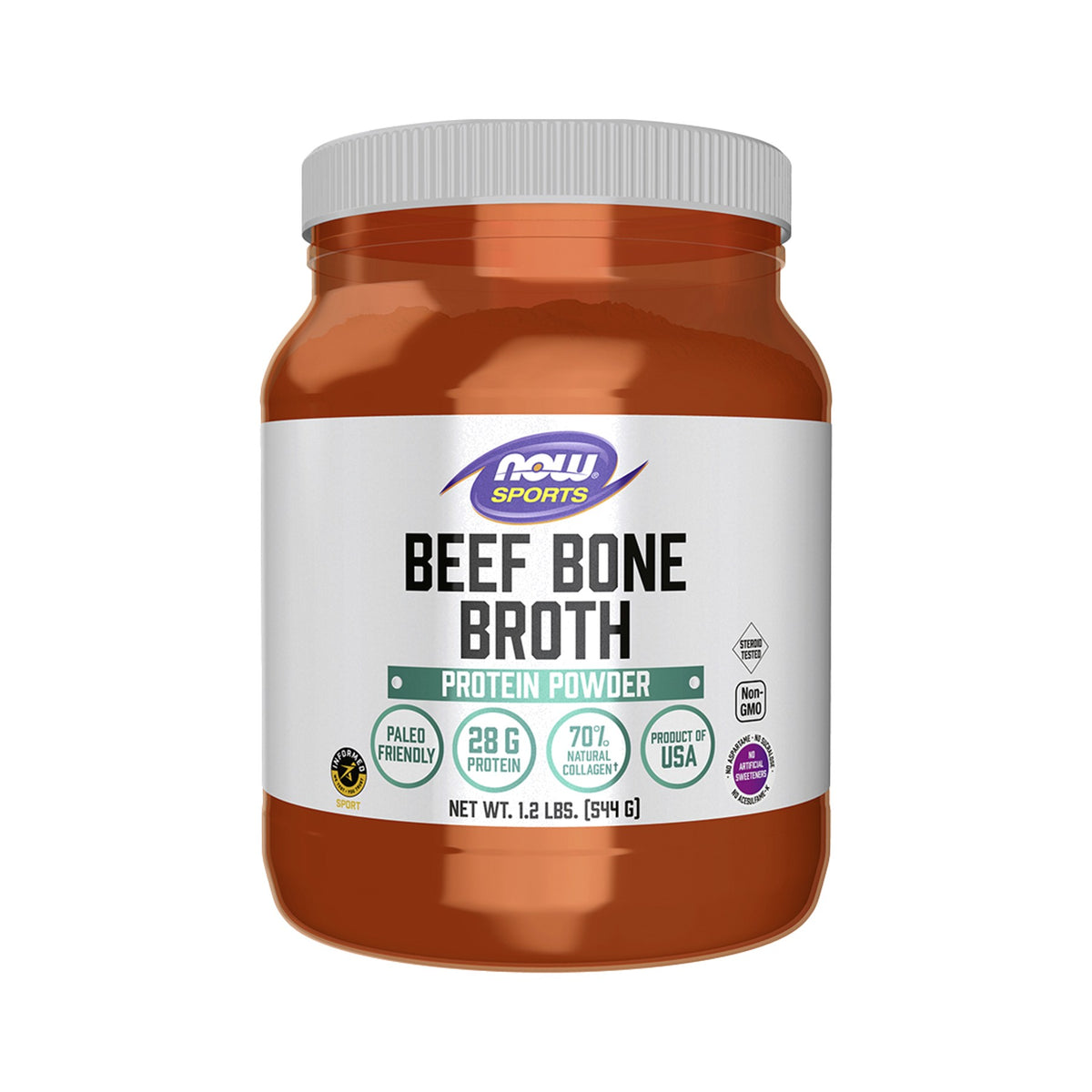 NOW Foods Bone Broth Beef Pulver (Rinder-Knochenbrühe)