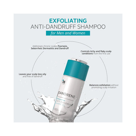 Dandrene Anti-Schuppen Shampoo von DS Laboratories – mit Climbazol & Zinkpyrithion gegen Schuppen & Juckreiz, 205ml
