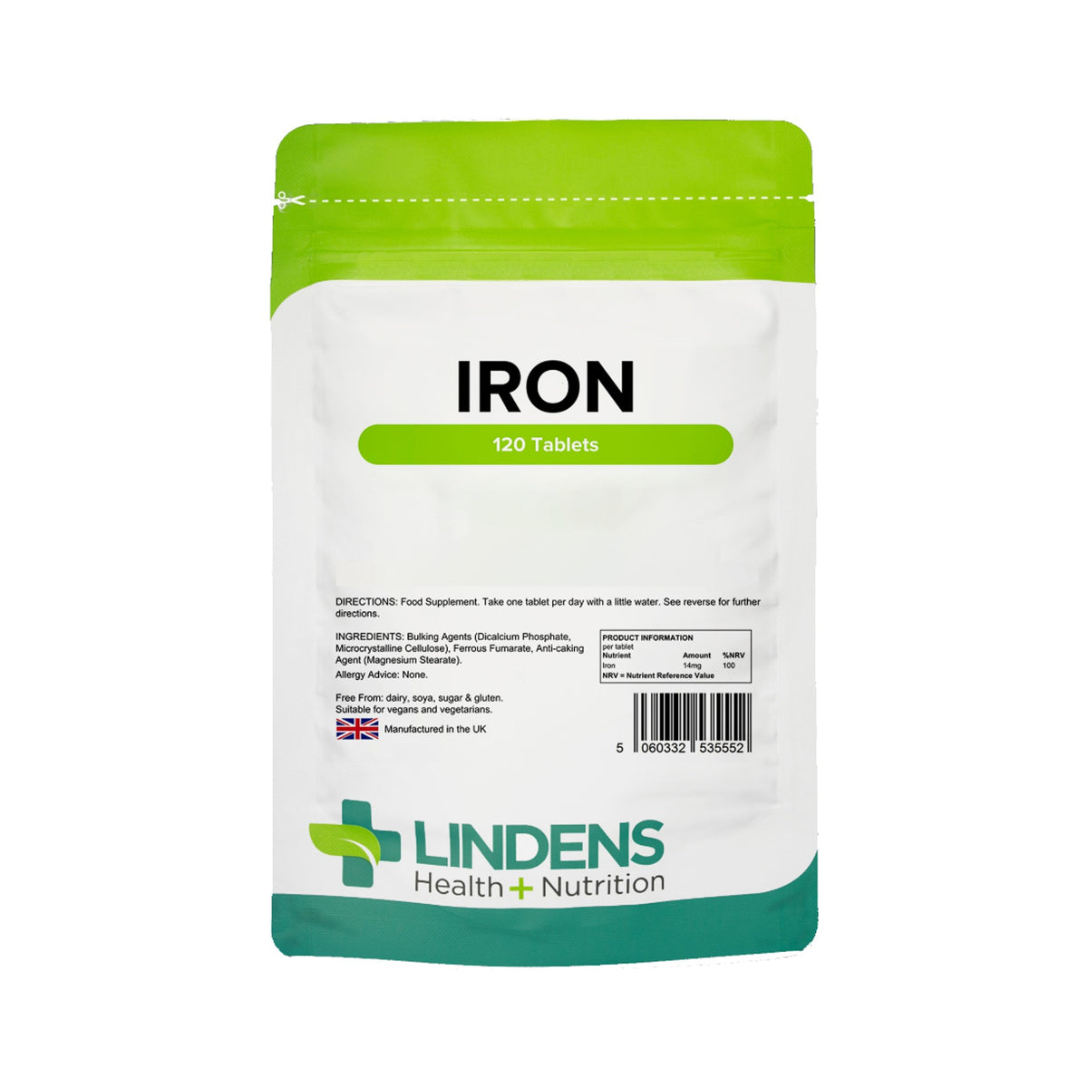 Lindens Eisen 14 mg – 120 Tabletten