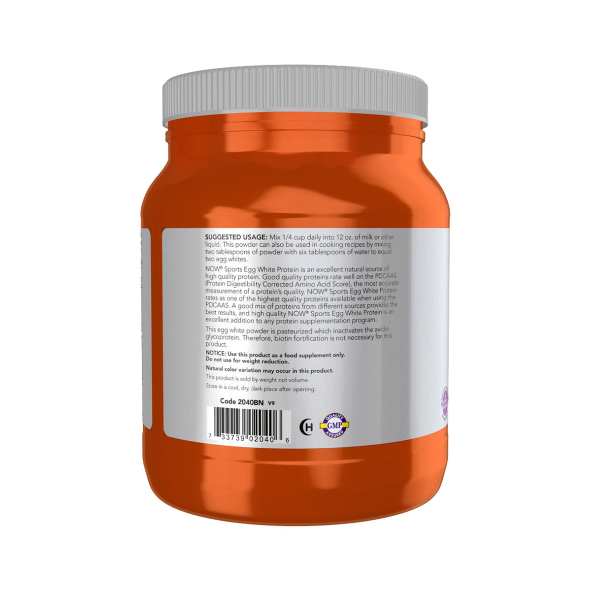 NOW Foods Egg White Protein Unflavored Pulver – Eiklarprotein