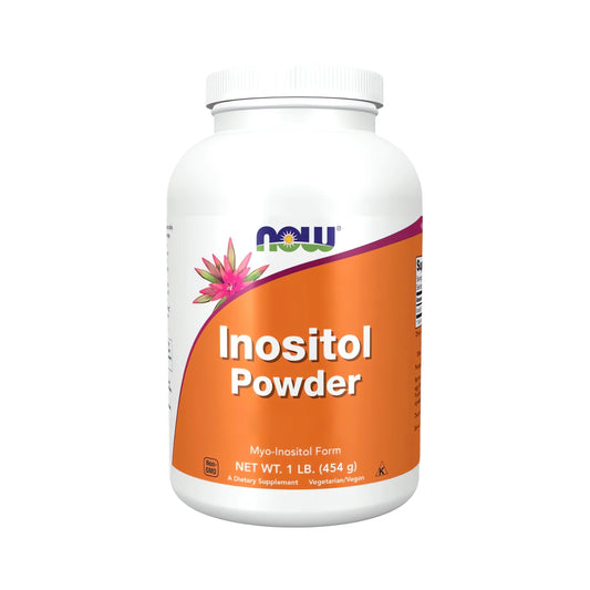 NOW Foods Inositol Pulver mit reinem Myo-Inositol ohne Zusatzstoffe – veganes, glutenfreies und geschmacksneutrales Nahrungsergänzungsmittel in Premium-Qualität.