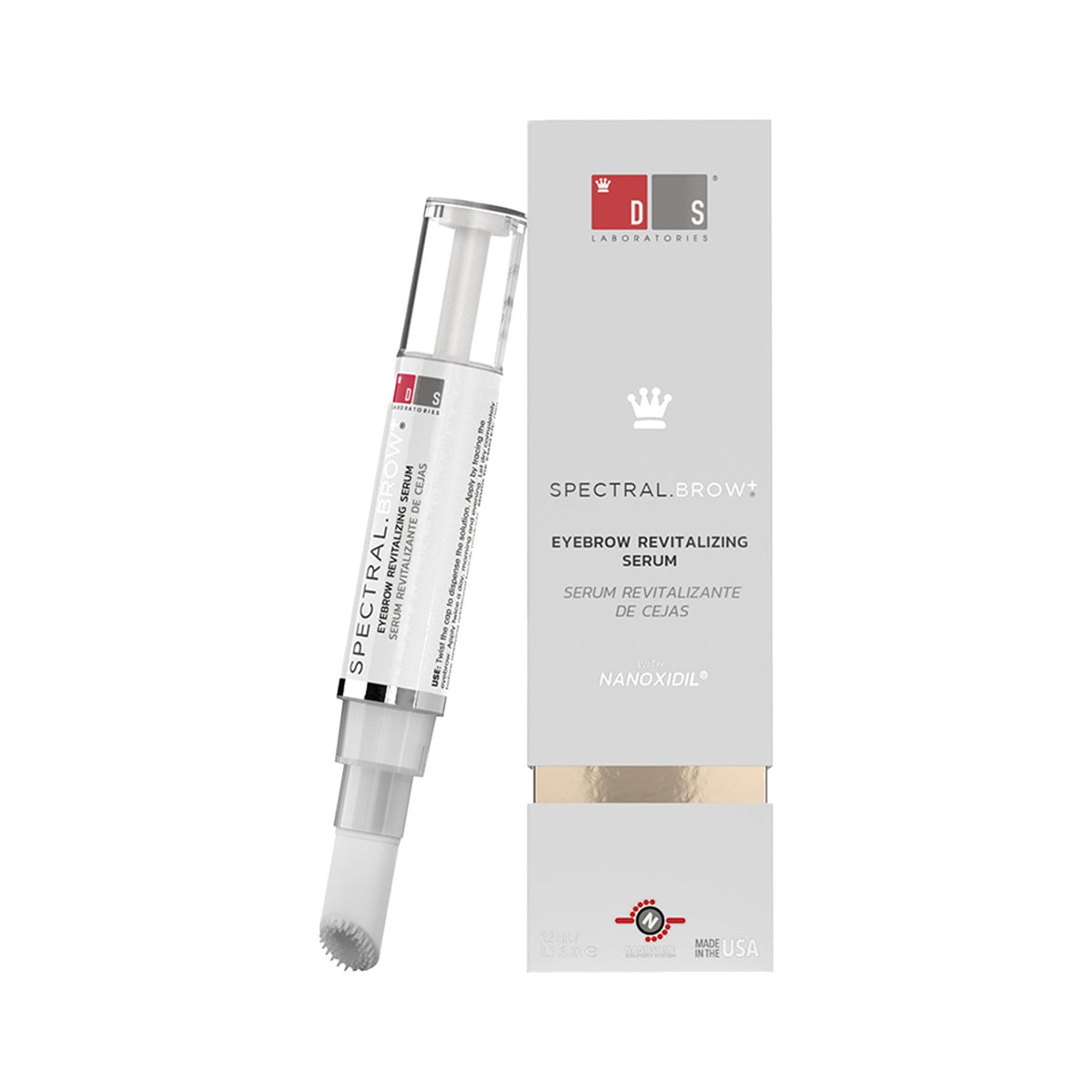 DS Laboratories Spectral.BROW Augenbrauenserum mit Nanoxidil & Retinol – für volle, dichte Augenbrauen, 2,4ml