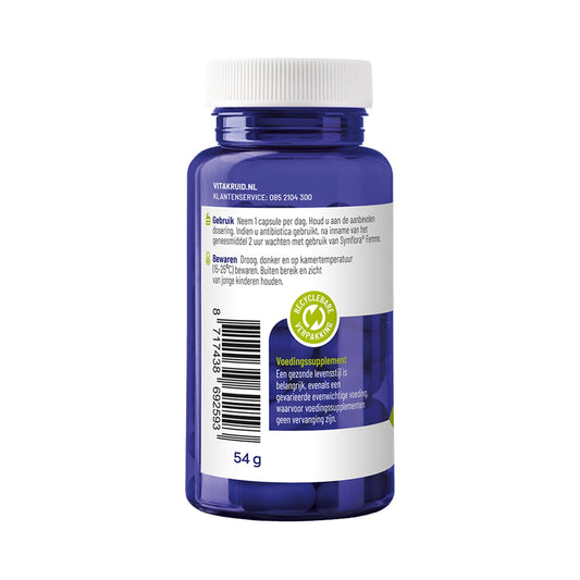 Vitakruid Symflora® Quatreflora™ – Hefe Saccharomyces cerevisiae CNCM I-3856 – vegane Kapseln – 90 Stück