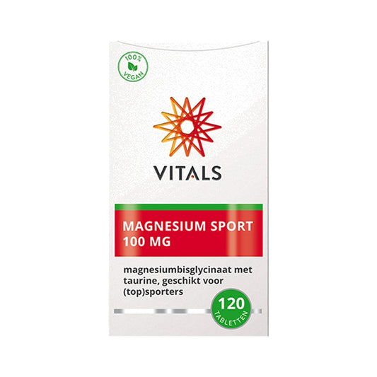 Magnesium Sport VITALS kaufen – 100 mg Magnesium Bisglycinat + Taurin für Sportler, Fitness & aktive Menschen