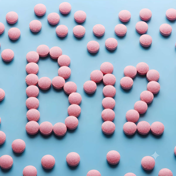 Hochwertige B-Vitamine Kollektion mit Vitamin-B-Komplex, Vitamin B12, B6, Biotin und Folsäure Supplements als Kapseln und Tabletten für die tägliche Nahrungsergänzung.
