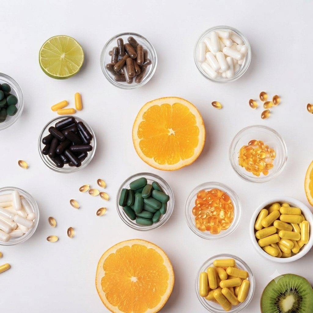 Hochwertige Multivitamine Kollektion mit A-Z Vitamin-Komplex, Multivitamin Kapseln, Tabletten, Mineralstoffen und Premium Vitamin Supplements für die tägliche Nahrungsergänzung.
