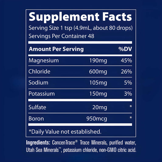 40,000 Volts Electrolyte Concentrate von Trace Minerals – flüssiges Elektrolyt Supplement für Sportler, Training, aktive Menschen, Hydration und ausgewogene Elektrolytversorgung
