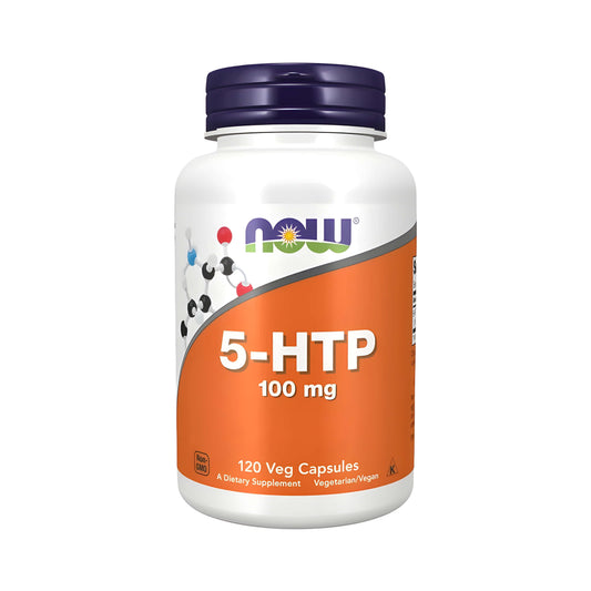 NOW Foods 5-HTP 100 mg Kapseln – 5-Hydroxytryptophan aus Griffonia simplicifolia Samenextrakt, hochwertiges 5-HTP Nahrungsergänzungsmittel für tägliche Ernährung und Wohlbefinden