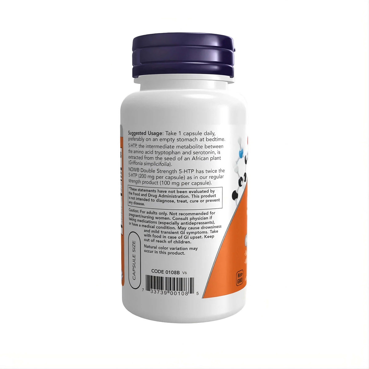 NOW Foods 5-HTP Double Strength 200 mg Kapseln im Lifestyle Kontext – modernes Aminosäure Supplement mit Glycin Taurin Inositol für tägliche Routine, Fokus und Wohlbefinden