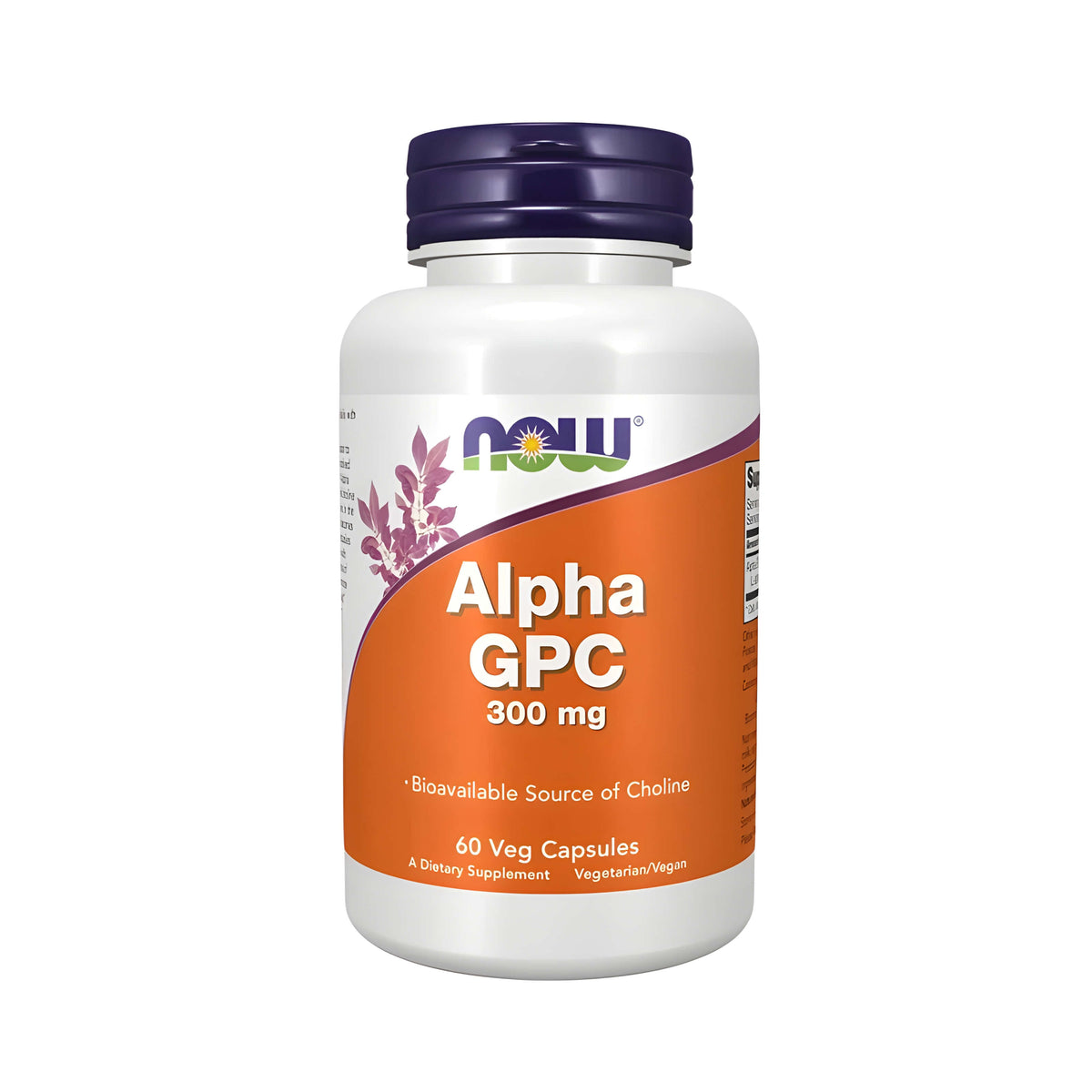 NOW Foods Alpha GPC 300 mg Kapseln – hochwertige Cholinquelle, Alpha-GPC Nahrungsergänzung für Gehirn, Konzentration, Gedächtnis und tägliche Cholinversorgung
