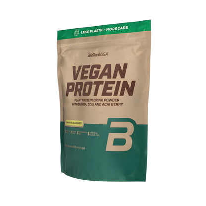 BioTechUSA Vegan Protein Pulver für Bodybuilding, Fitness, Muskelwachstum und Muskelregeneration mit hochwertigem pflanzlichem Eiweiß.
