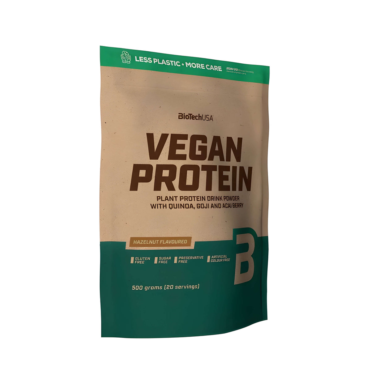 BioTechUSA Vegan Protein mit Erbsenprotein, Reisprotein, L-Glutamin und L-Arginin als veganes Eiweißpulver für Sportler und aktive Menschen.