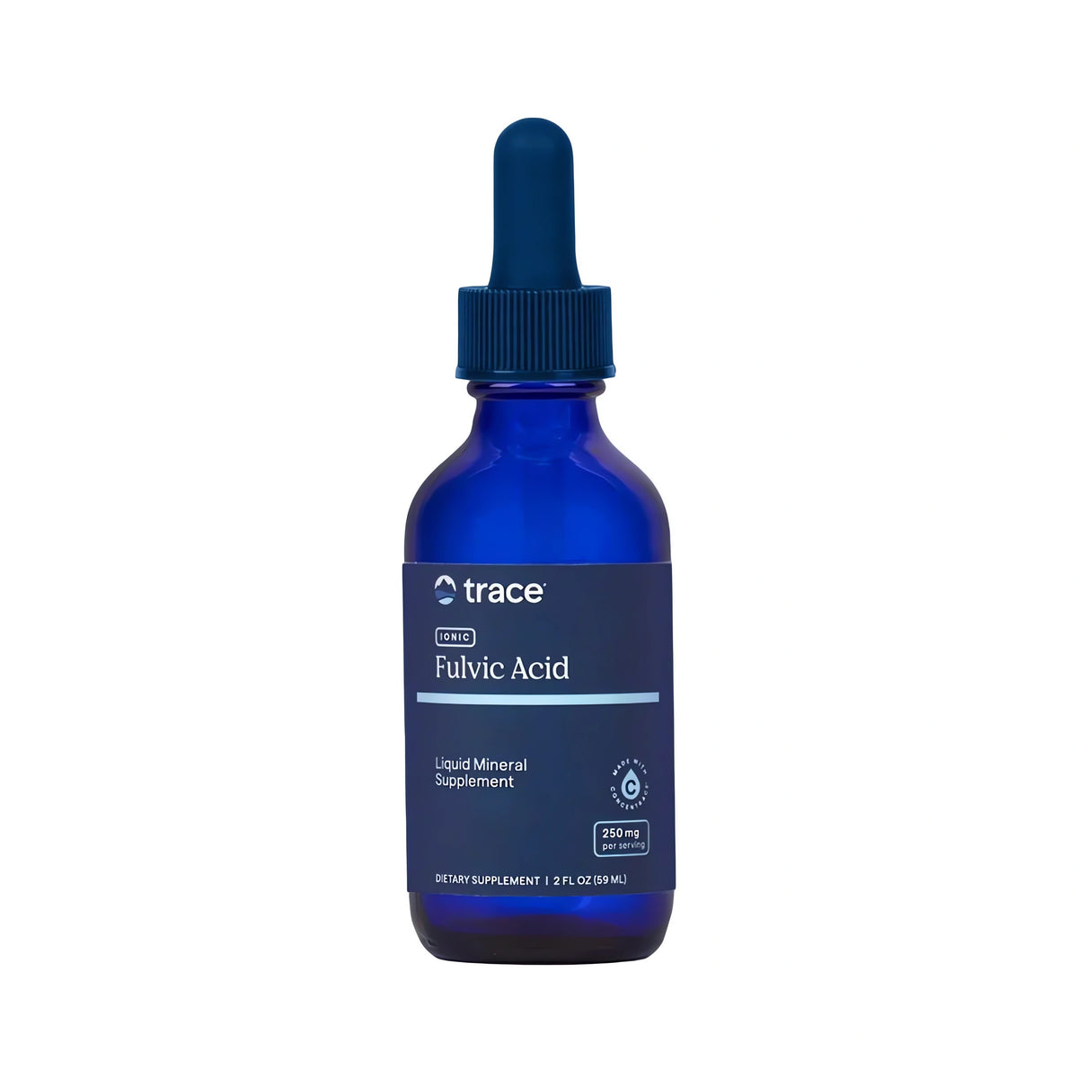 Ionic Fulvic Acid von Trace Minerals – hochwertige Fulvinsäure Tropfen mit ConcenTrace® ionischen Spurenelementen, Magnesium und Mineralstoffen für eine praktische tägliche Nahrungsergänzung.