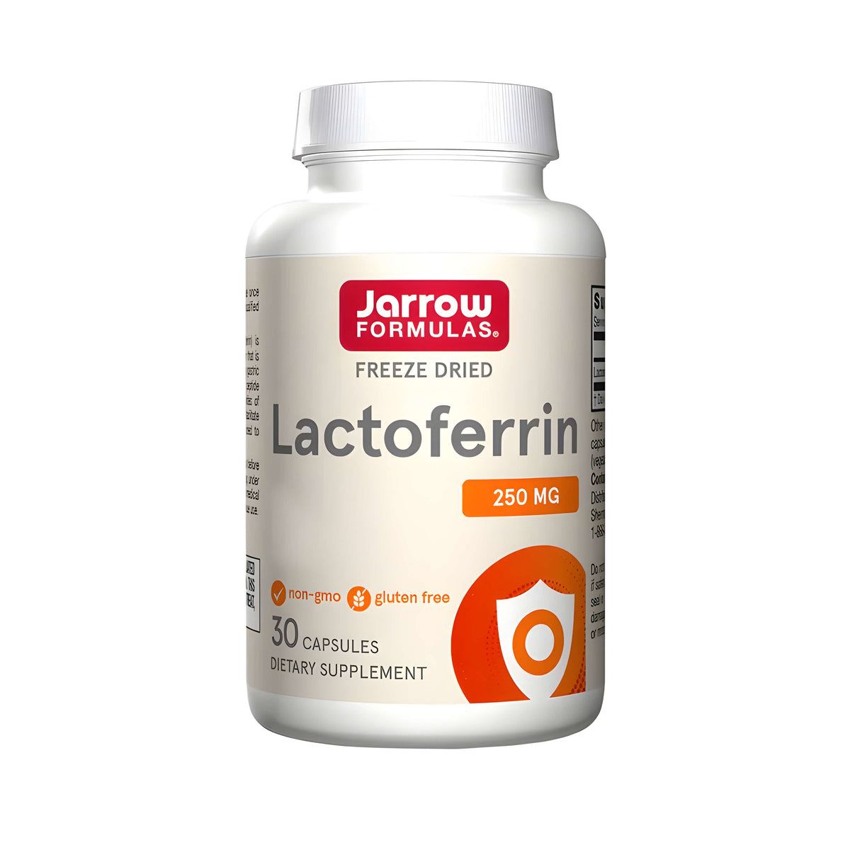 Jarrow Formulas Lactoferrin 250 mg Kapseln mit hochwertigem Rinderlactoferrin, Premium Nahrungsergänzungsmittel zur Unterstützung der natürlichen Abwehrkräfte, Immunsystem und täglichen Vitalitätsroutine