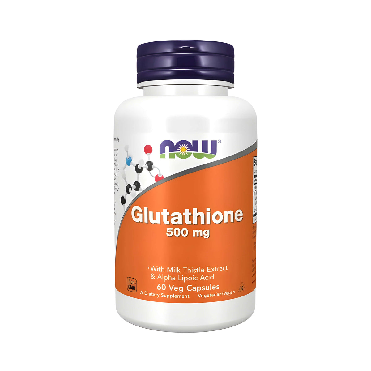 Glutathione 500 mg von NOW Foods – Glutathion Nahrungsergänzung mit Alpha-Liponsäure und Mariendistel, hochwertiges Antioxidantien Supplement für Zellen und tägliche Ernährung