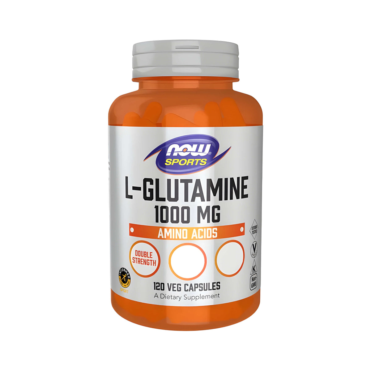 NOW Foods L-Glutamin 1000 mg Kapseln als hochwertiges Aminosäuren-Supplement für Sport, Fitness, Bodybuilding, Training und einen aktiven Lebensstil