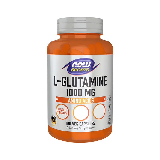 NOW Foods L-Glutamin 1000 mg Kapseln als hochwertiges Aminosäuren-Supplement für Sport, Fitness, Bodybuilding, Training und einen aktiven Lebensstil