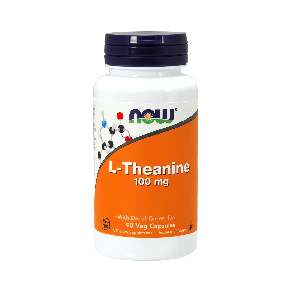 NOW Foods L-Theanine 100 mg kaufen – vegane L-Theanin Kapseln mit Grüntee, hochwertiges Aminosäure Supplement für Erwachsene zur täglichen Nahrungsergänzung mit Fokus auf Konzentration, Entspannung und mentale Balance.