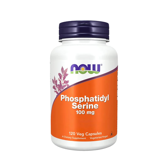 Phosphatidylserin 100 mg NOW Foods kaufen – hochwertige vegane Kapseln mit Phosphatidylserin, Cholin und Inositol für Konzentration, Gedächtnis, geistige Leistungsfähigkeit, Gehirngesundheit und Zellfunktion.