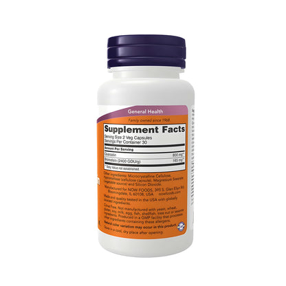 NOW Foods Quercetin mit Bromelain kaufen, 800 mg Quercetin, 165 mg Bromelain aus Ananas, vegane Premium Kapseln, Bioflavonoide, hochwertige Nahrungsergänzung für die tägliche Versorgung