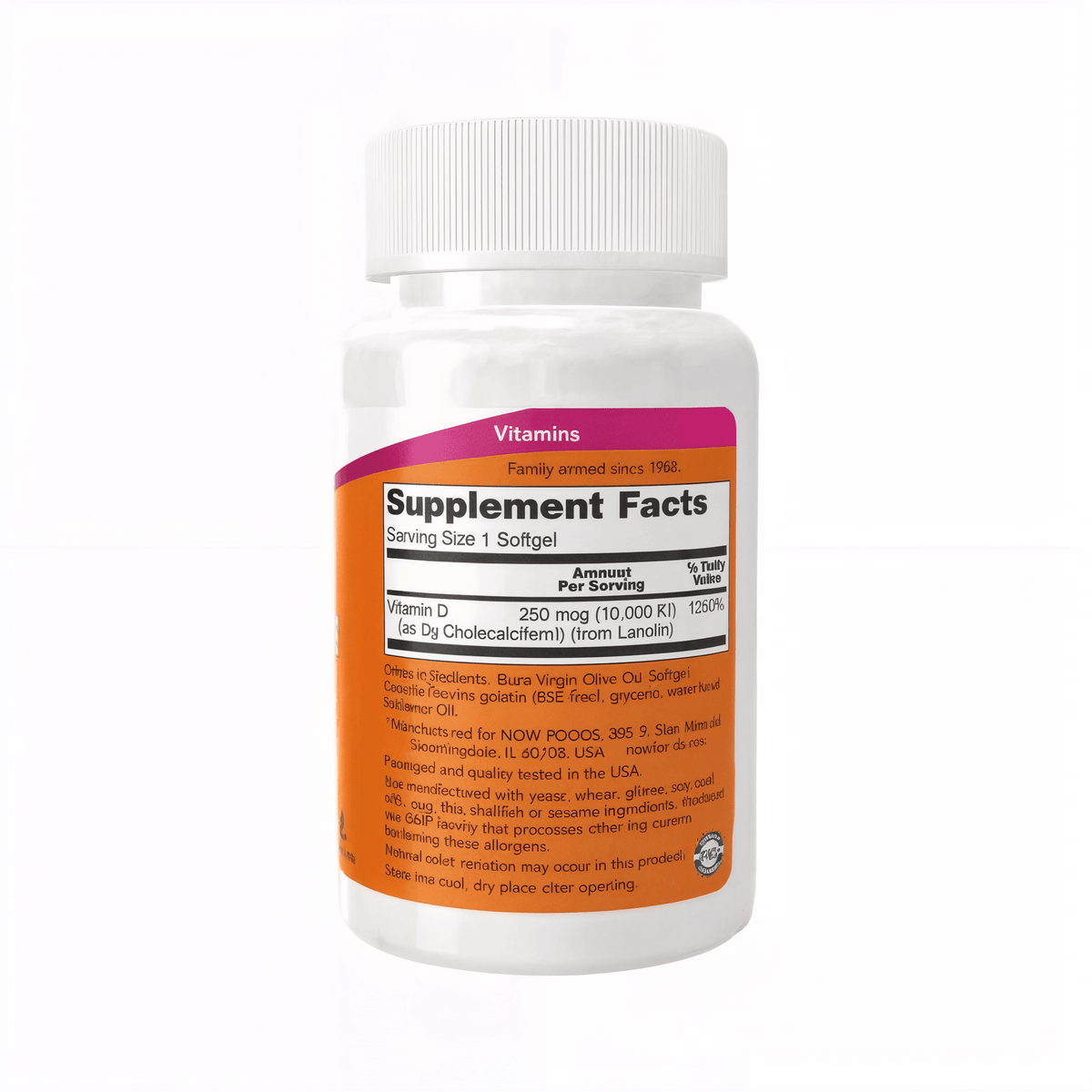 Hochdosierte NOW Foods Vitamin D3 10.000 IE Softgels online kaufen – Premium Nahrungsergänzung mit schneller Lieferung und hochwertigen Inhaltsstoffen.
