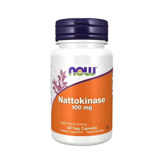 NOW Foods Nattokinase 100 mg Kapseln – Nattokinase Enzym Nahrungsergänzung aus fermentierten Sojabohnen, hochwertiges Soja Supplement, Nattokinase Kapseln und tägliche Nahrungsergänzung