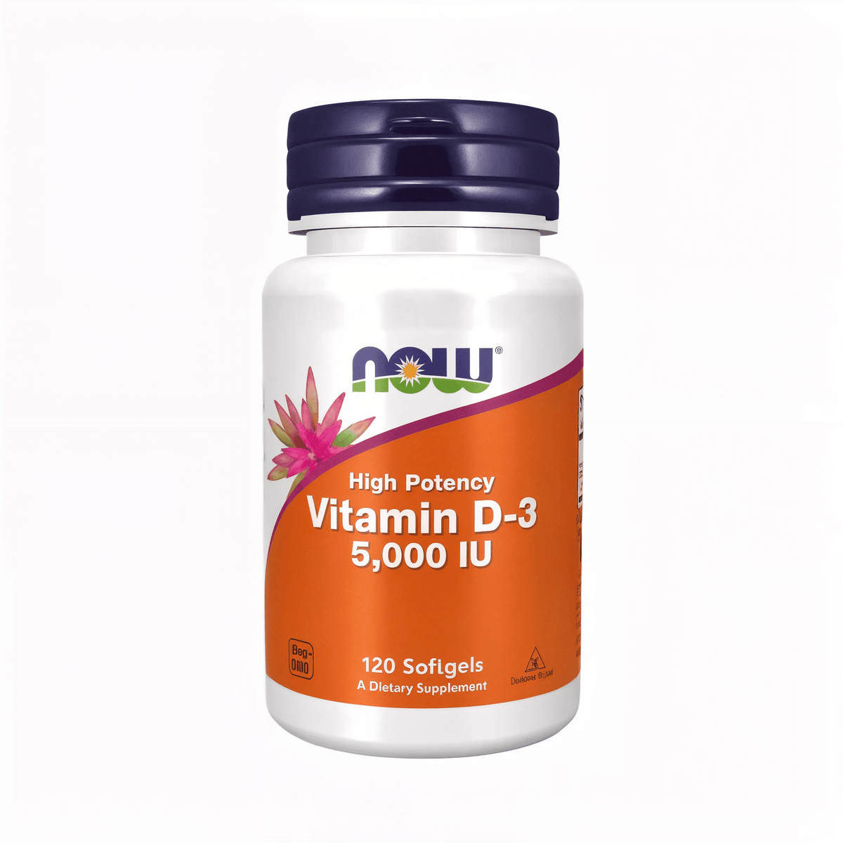 Hochwertige NOW Foods Vitamin D3 Softgels mit 5000 IE und Cholecalciferol für Immunsystem, Knochen, Zähne und Muskeln.