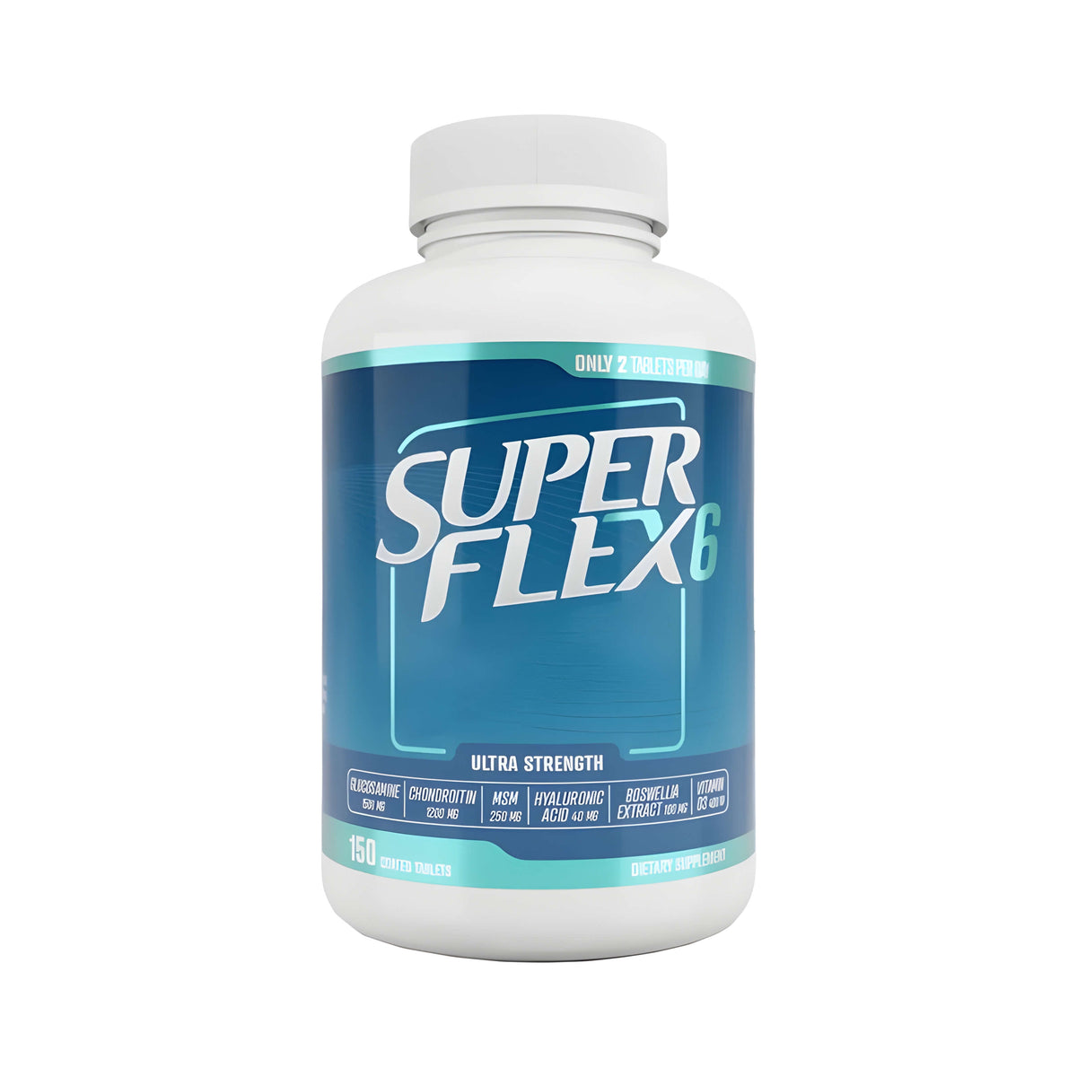 SUPERFLEX-6 Newton-Everett Nahrungsergänzung mit Glucosamin HCl, Chondroitinsulfat und MSM, umfassende Gelenkformel mit mehreren ausgewählten Inhaltsstoffen