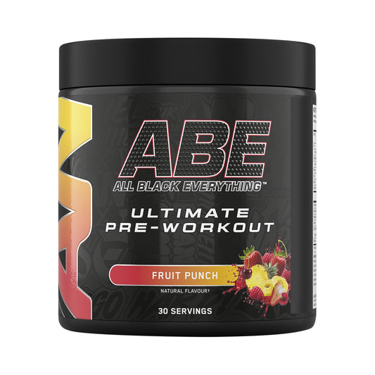 ABE Ultimate Pre-Workout 375g Dose mit Koffein, Citrullin-Malat und Beta-Alanin für intensiven Pump und Kraft im Gym
