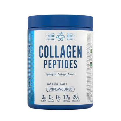 Applied Nutrition Collagen Peptides Pulver mit 20 g hydrolysiertem Rinderkollagen pro Portion – geschmacksneutrales Kollagenhydrolysat für Haut, Haare, Nägel, Gelenke und Bindegewebe.