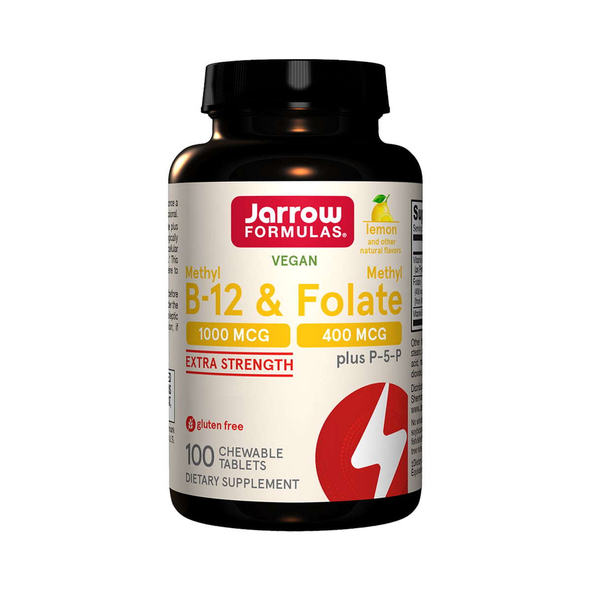 Jarrow Formulas Methyl B-12 & Methyl Folate 100 Kautabletten Dose