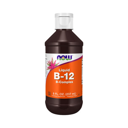 NOW Foods Vitamin B-12 Complex Liquid – 1000 µg B12 mit B-Vitaminen & Vitamin C, 59 ml / 237 ml