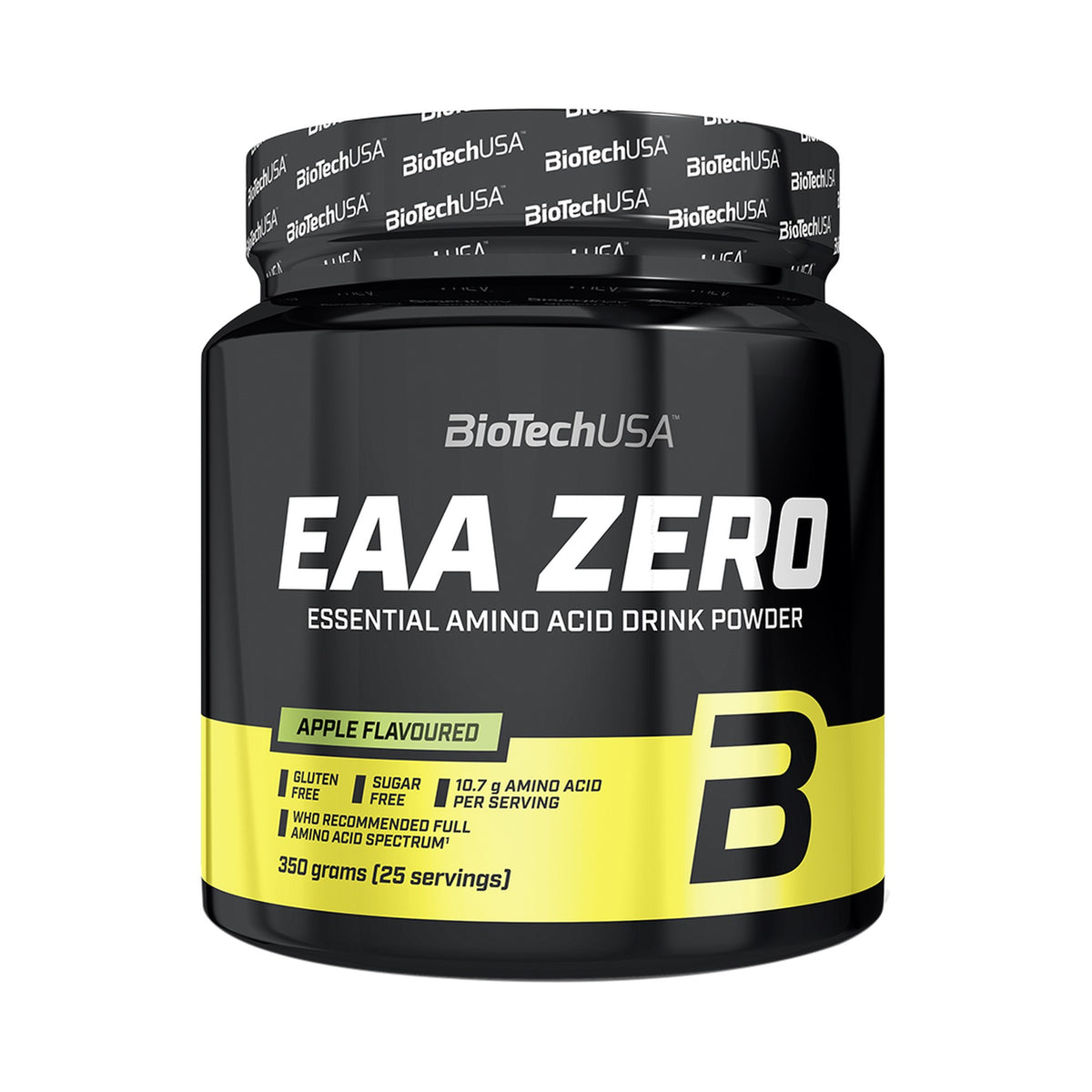 BioTechUSA EAA Zero 350 g Apfel – zuckerfreies EAA Pulver mit allen essentiellen Aminosäuren und L-Glutamin