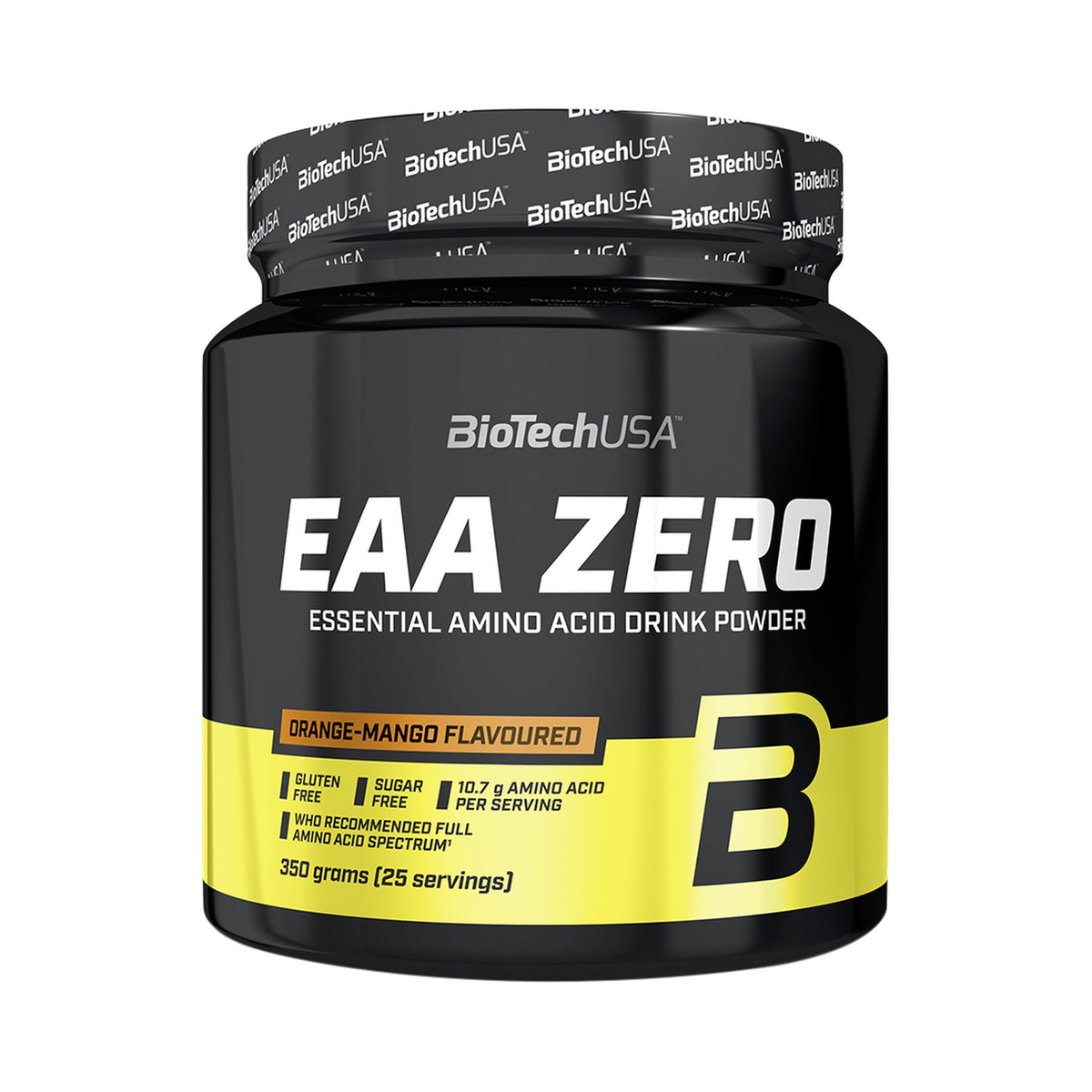 BioTechUSA EAA Zero 350 g Orange-Mango – zuckerfreier Aminosäuren Drink mit 10,7 g Aminosäuren pro Portion