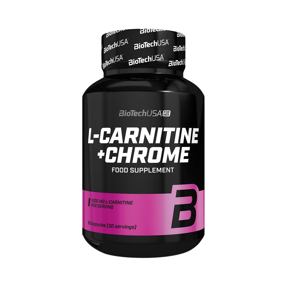 BioTechUSA L-Carnitine + Chrome 60 Kapseln – L-Carnitin Kapseln als Nahrungsergänzung
