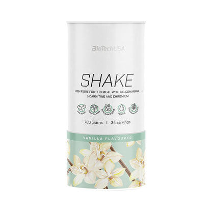BioTechUSA Protein Shake 720 g Vanille – Eiweiß Shake Pulver mit Whey Protein, Ballaststoffen und L-Carnitin