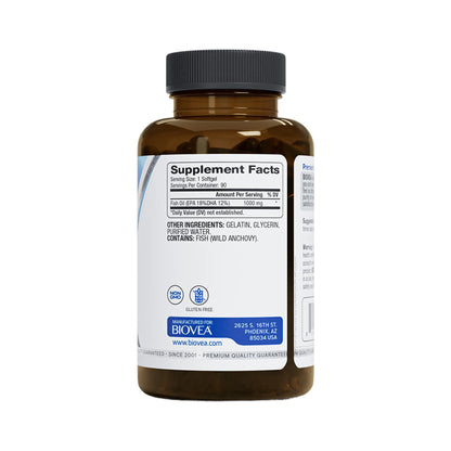 Omega-3 Fischöl 1000 mg 90 Softgels – Biovea | EPA & DHA aus Sardinen & Sardellen