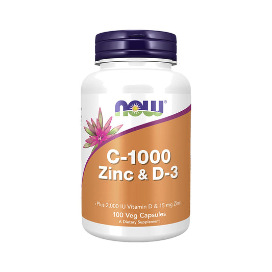 NOW Foods C-1000 Zink & D-3 Kapseln