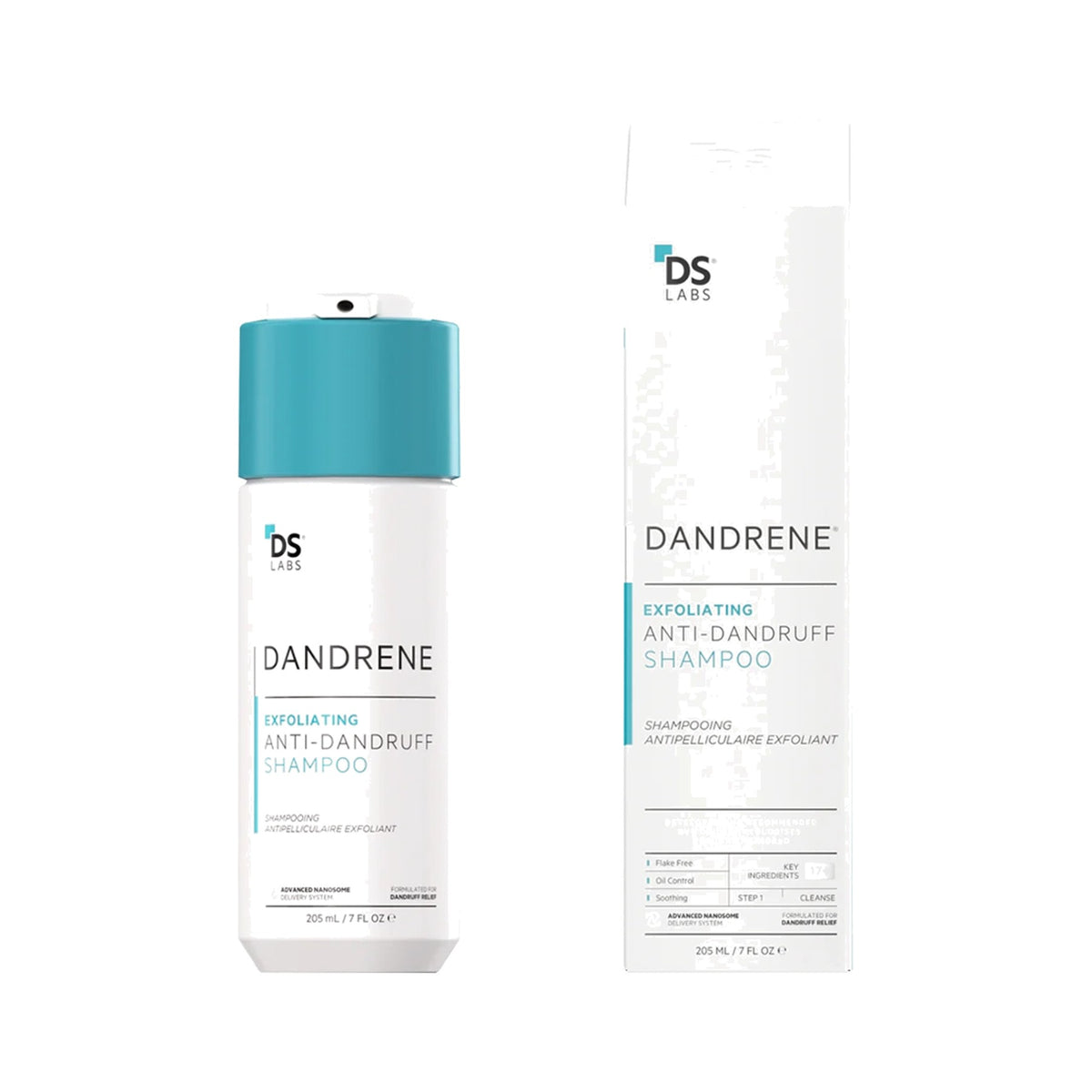 Dandrene Anti-Schuppen Shampoo von DS Laboratories – mit Climbazol &amp; Zinkpyrithion gegen Schuppen &amp; Juckreiz, 205ml