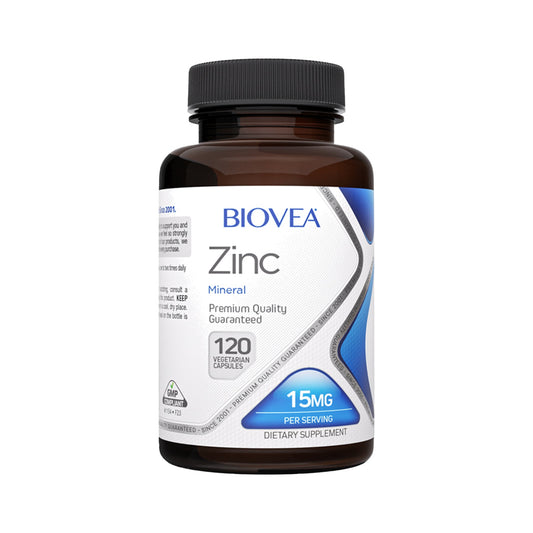 Zink 15 mg – Biovea | Immunsystem, Haut, Haare, 120 Kapseln kaufen