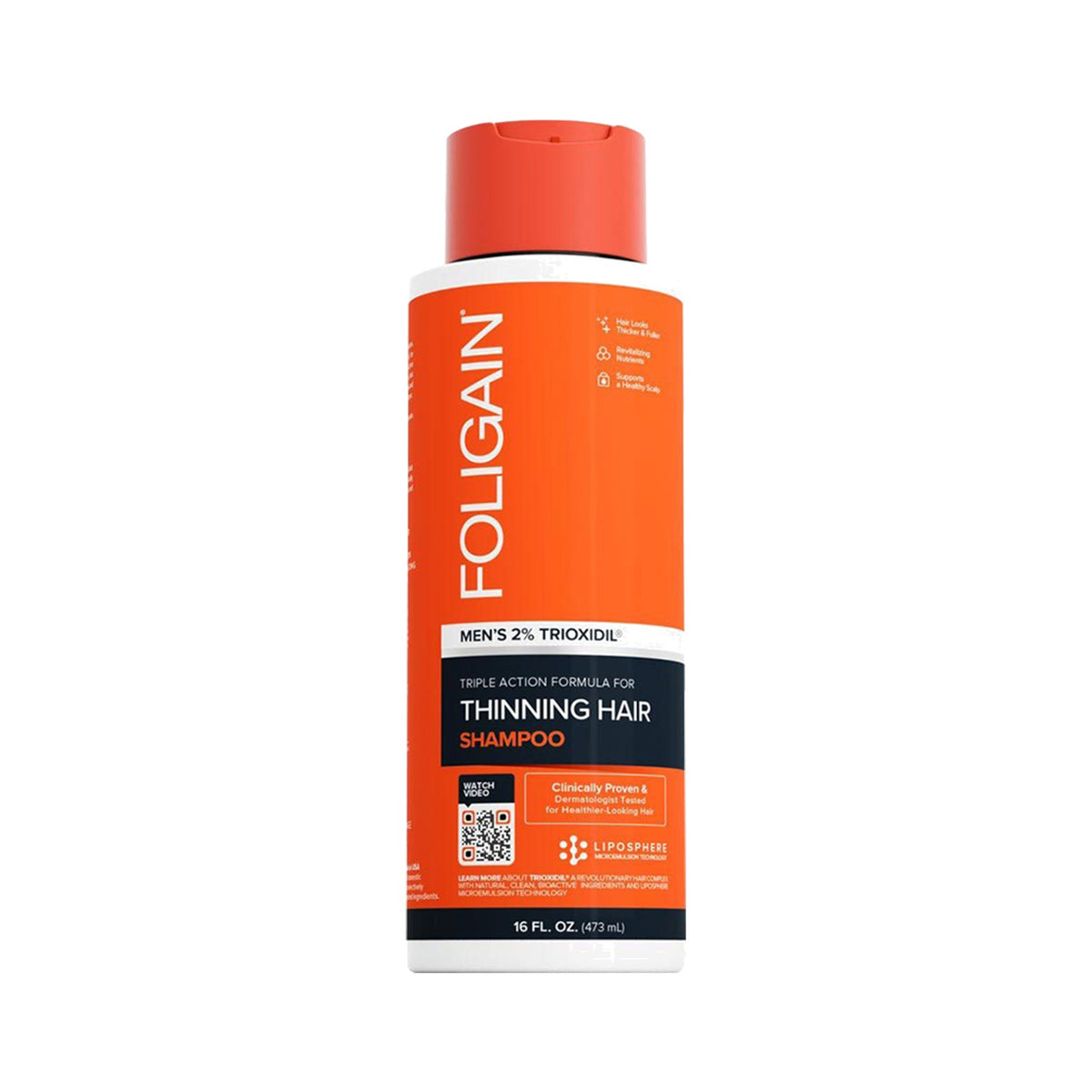 Foligain Triple Action Shampoo für Männer – Anti-Haarausfall Shampoo mit DHT-Blocker-Unterstützung